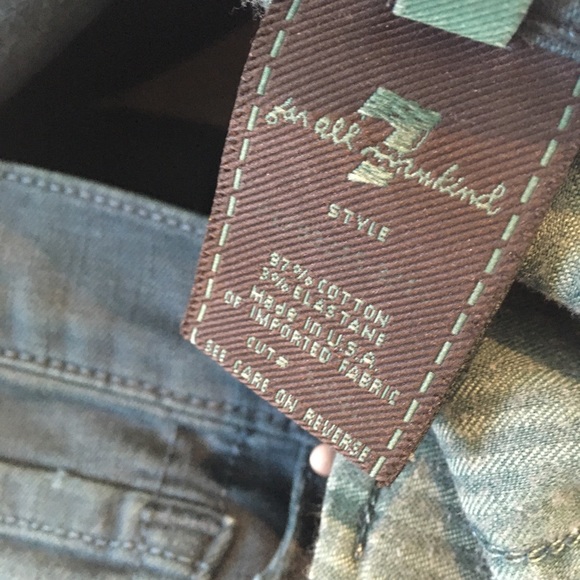 ‼️HUGE SALE‼️ Sz 26/ 7 for all mankind evergreen colored  pants - Picture 8 of 12